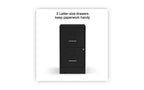 Classificatore verticale Alera Soho, 2 cassetti: Archivio/Archivio, Lettera, Nero, 14 x 18 x 24,1