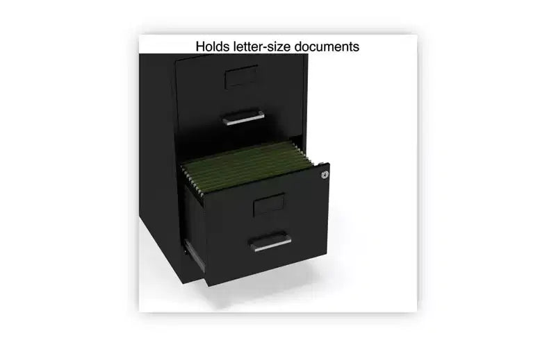 Classificatore verticale Alera Soho, 2 cassetti: Archivio/Archivio, Lettera, Nero, 14 x 18 x 24,1